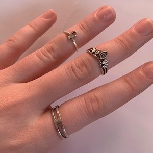 Knuckle rings set of 3